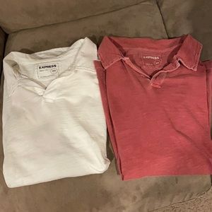 Mens express light polos size medium